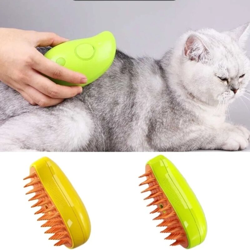 Cat Dog Steamy Brush Steam Brush Electric Sprayer for Massage Pet Grooming tool Shedding 3 in 1 Electric Sprays Massage Combs