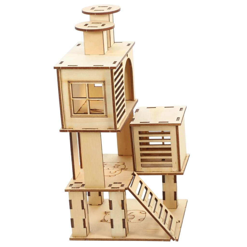 Hamster Platform House Pet Villa Creative Ladder Pet Playground Habitat